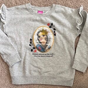 💜 3 for $10 Disney Evil Queen Gray Sweatshirt for Kids